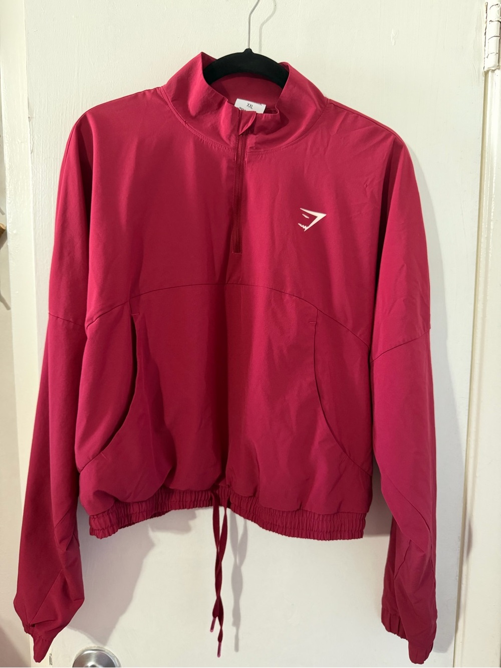 Gymshark woman’s red half-Zip Performance Jacket - Picture 2 of 4